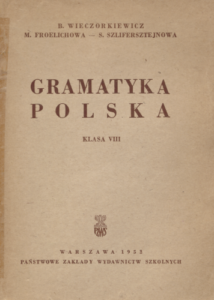 A110 041 – Gramatyka Polska Klasa VIII