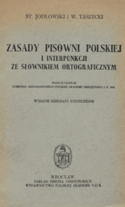 A110 057 – Zasady pisowni polskiej