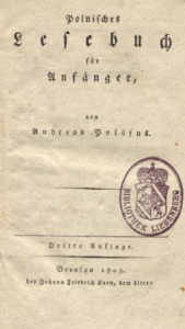 A110 065 – Polnisches Lesebuch für Anfänger. – 3. Auflage