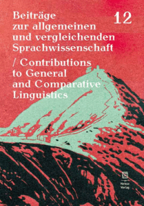 A220 003 – Beiträge zur allgemeinen und vergleichenden Sprachwissenschaft – Band 12